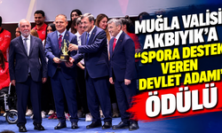 Muğla Valisi Akbıyık’a "Spora Destek Veren Devlet Adamı" ödülü