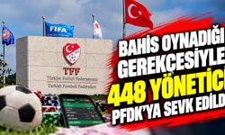 Bahis oynadığı gerekçesiyle 448 yönetici, PFDK'ya sevk edildi