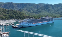 Marmaris'e "MSC Divina" kruvaziyeriyle 3 bin 843 turist geldi