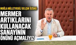 Muğla Milletvekili Selçuk Özdağ:"Mermer artıklarını kullacak sanayinin önünü açmalıyız"
