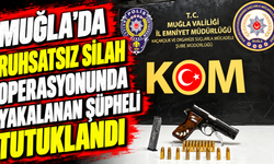 Muğla'da ruhsatsız silah operasyonunda yakalanan şüpheli tutuklandı