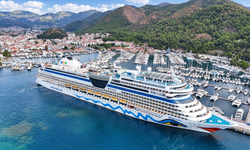 Marmaris'e "Aida Stella" kruvaziyeri 2 bin 370 turist getirdi