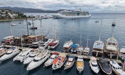 Bodrum'a 2 kruvaziyerle 2 bin 437 turist geldi