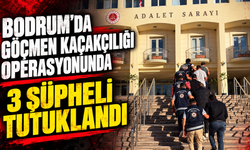 Bodrum'da göçmen kaçakçılığı operasyonunda 3 şüpheli tutuklandı