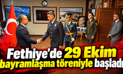 Fethiye’de 29 Ekim bayramlaşma töreniyle başladı
