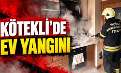 KÖTEKLİ’DE EV YANGINI