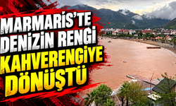 Marmaris'te denizin rengi kahverengiye dönüştü