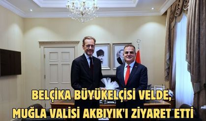 Belçika Büyükelçisi Velde, Muğla Valisi Akbıyık'ı ziyaret etti