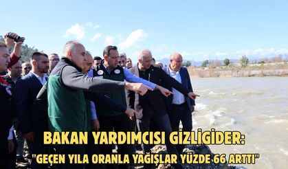 Bakan Yardımcısı Gizligider: "Geçen yıla oranla yağışlar yüzde 66 arttı"