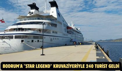 Bodrum'a "Star Legend" kruvaziyeriyle 240 turist geldi