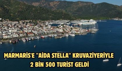 Marmaris'e "Aida Stella" kruvaziyeriyle 2 bin 500 turist geldi