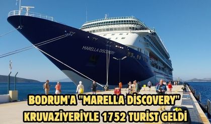 Bodrum'a "Marella Discovery" kruvaziyeriyle 1752 turist geldi