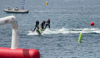 Bodrum’da su üstünde adrenalin fırtınası