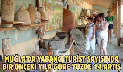 Muğla’da yabancı turist sayısında bir önceki yıla göre yüzde 14 artış
