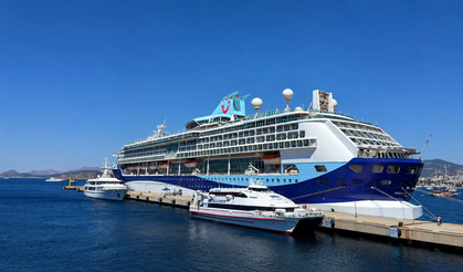Bodrum’a turist akını; Deniz yoluyla 1760 turist geldi