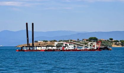 Fethiye Körfezi'nde dip çamuru temizliği için TÜÇA-1 gemisi göreve hazır