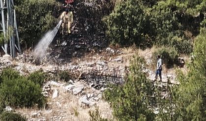Menteşe’de makilik yangını
