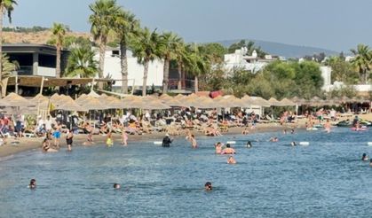 Bodrum’da termometre 40’ı, hissedilen sıcaklık 45’i gördü