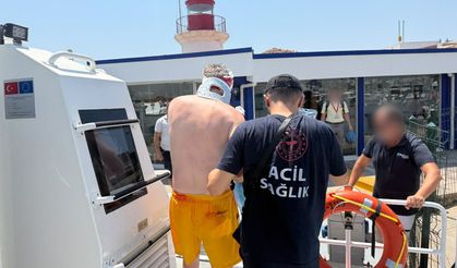 Gezi teknesinde yaralanan vatandaşa Sahil Güvenlikten tıbbi tahliye