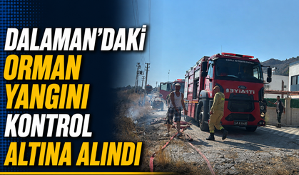 Dalaman'daki orman yangını kontrol altına alındı