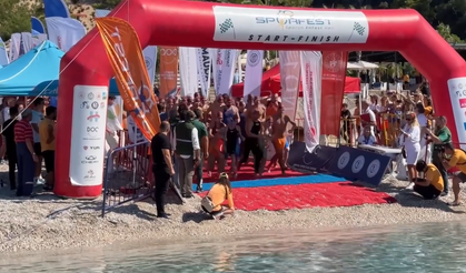 Fethiye'de Açık Su Yüzme Yarışları Başladı
