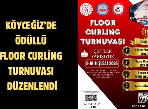 Köyceğiz’de ödüllü Floor Curling Turnuvası düzenlendi