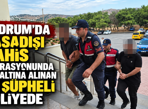 Bodrum'da yasadışı bahis operasyonunda gözaltına alınan 43 şüpheli adliyede