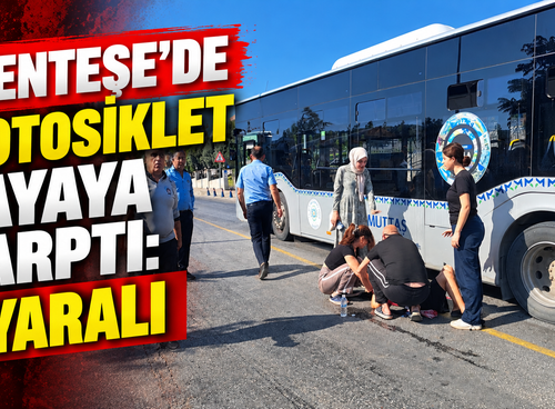 Menteşe'de motosiklet yayaya çarptı: 1 yaralı