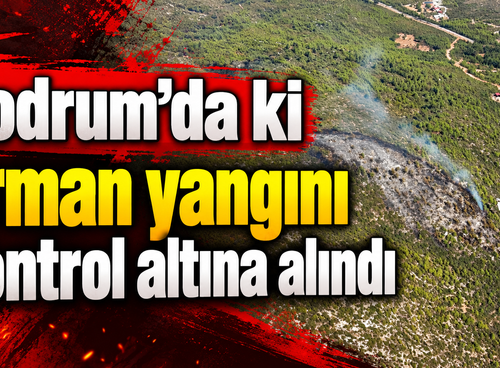 Bodrum’da ki orman yangını kontrol altına alındı