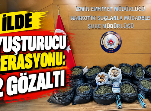 2 ilde uyuşturucu operasyonu: 12 gözaltı