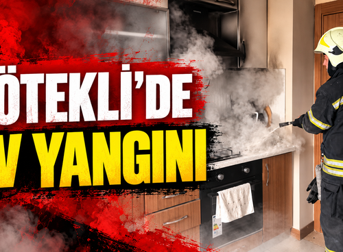 KÖTEKLİ’DE EV YANGINI