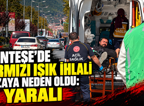 Menteşe’de kırmızı ışık ihlali kazaya neden oldu: 1 yaralı