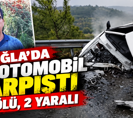 Muğla'da iki otomobil çarpıştı: 1 ölü, 2 yaralı