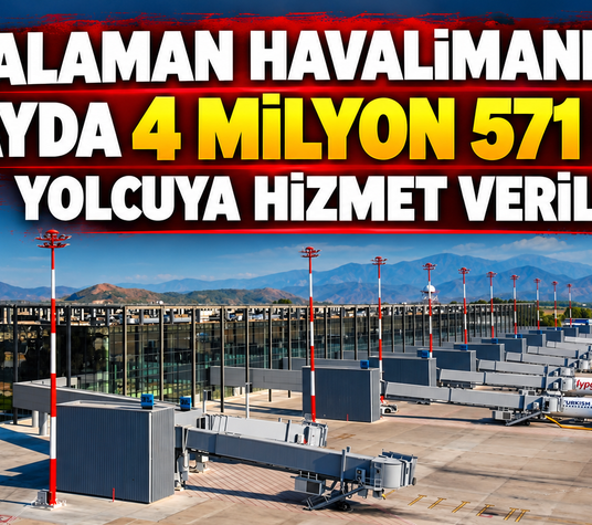 Dalaman havalimanında 9 ayda 4 milyon 571 bin yolcuya hizmet verildi