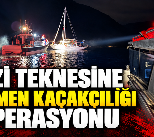 Gezi teknesine göçmen kaçakçılığı operasyonu
