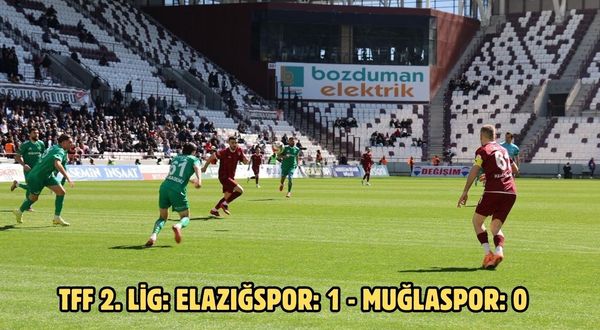 TFF 2. Lig: Elazığspor: 1 - Muğlaspor: 0