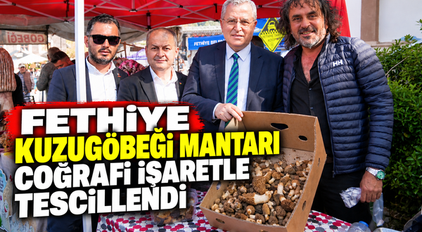 Fethiye kuzugöbeği mantarı coğrafi işaretle tescillendi