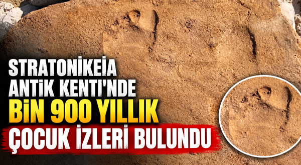 Stratonikeia Antik Kenti'nde bin 900 yıllık çocuk izleri bulundu