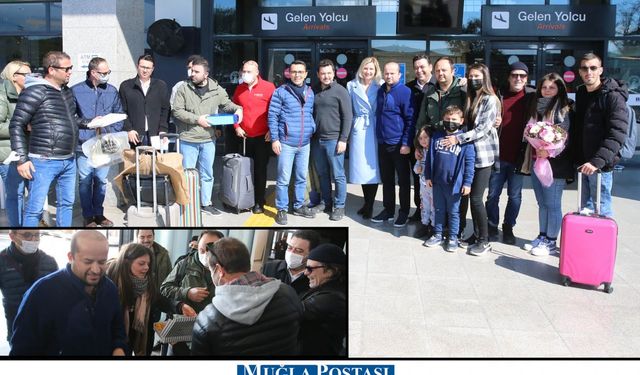 Ukrayna'daki savaştan kurtarılan Bodrumlu turizmciler Türkiye'ye geldi-