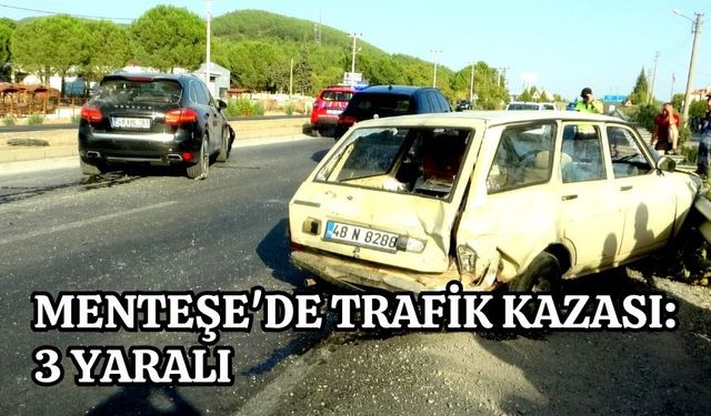 Menteşe'de trafik kazası: 3 yaralı