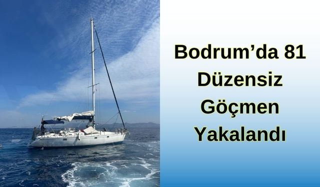 Bodrum'da 81 Düzensiz Göçmen Yakalandı