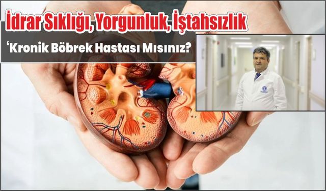 İdrar Sıklığı, Yorgunluk, İştahsızlık ‘Kronik Böbrek Hastası Mısınız?