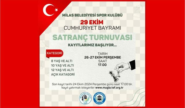 Satranç Turnuvası Başlıyor