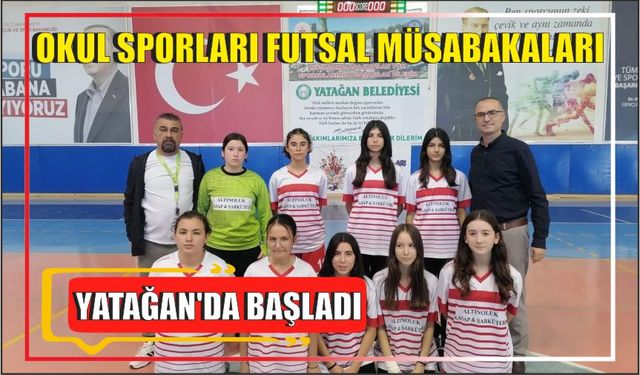 Okul sporları Futsal müsabakaları Yatağan'da başladı