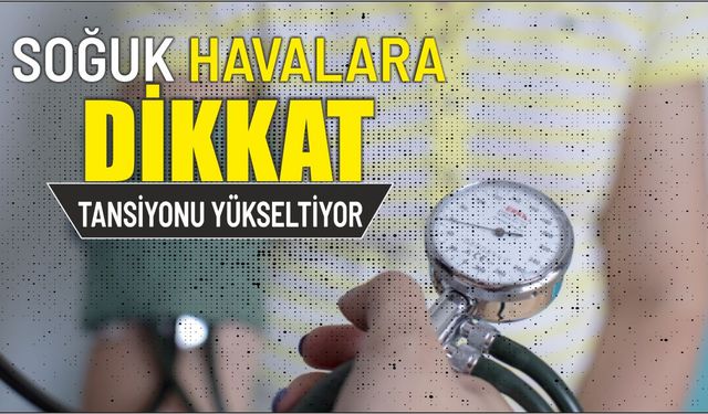 Soğuk havalara dikkat tansiyonu yükseltiyor