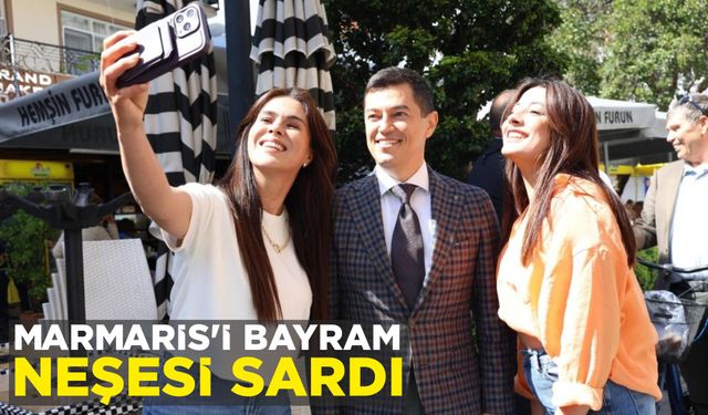 MARMARİS'İ BAYRAM NEŞESİ SARDI
