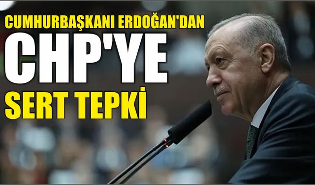Cumhurbaşkanı Erdoğan'dan CHP'ye sert tepki