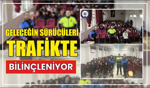 Geleceğin sürücüleri trafikte bilinçleniyor