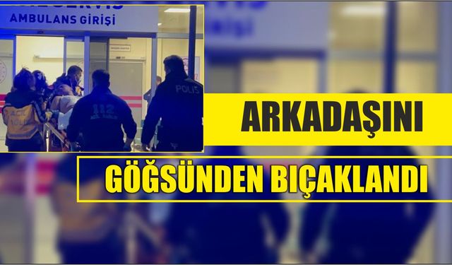 Arkadaşını Göğsünden Bıçaklandı