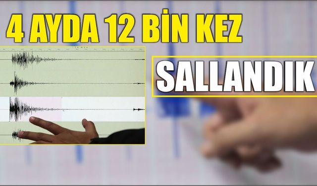 4 ayda 12 bin kez sallandık